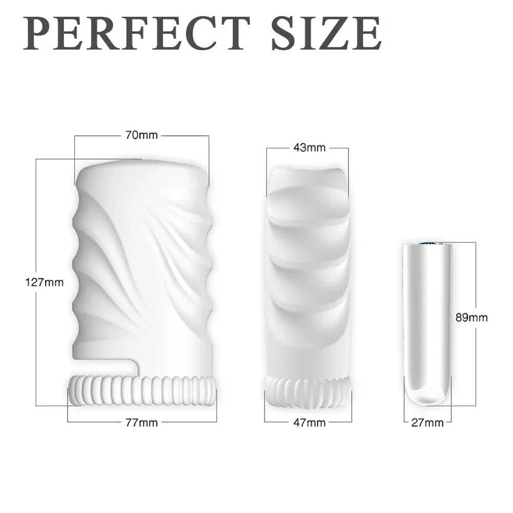 10 Mode Cordless Masturbator for Men Soft Vibrating Cock