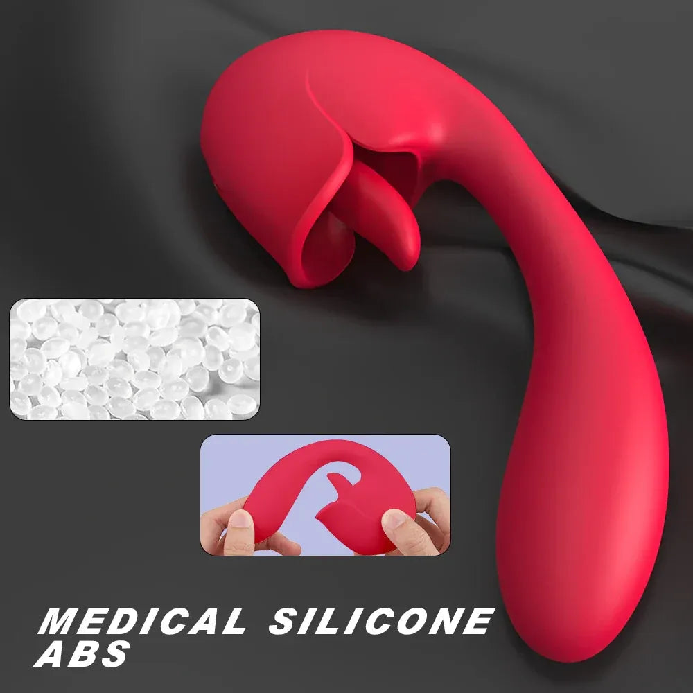 2 In 1 G Spot Stimulator Lick Suck for Intense Pleasure