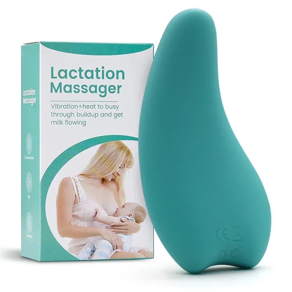 2 In 1 Lactation Massager For Breastfeeding Heat &