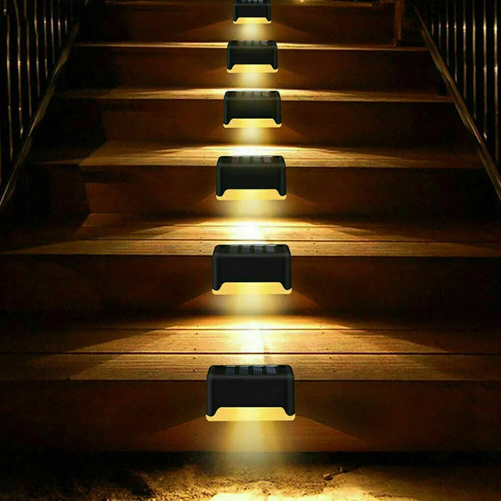 Vibe Geeks LED Light Solar Powered Staircase Step