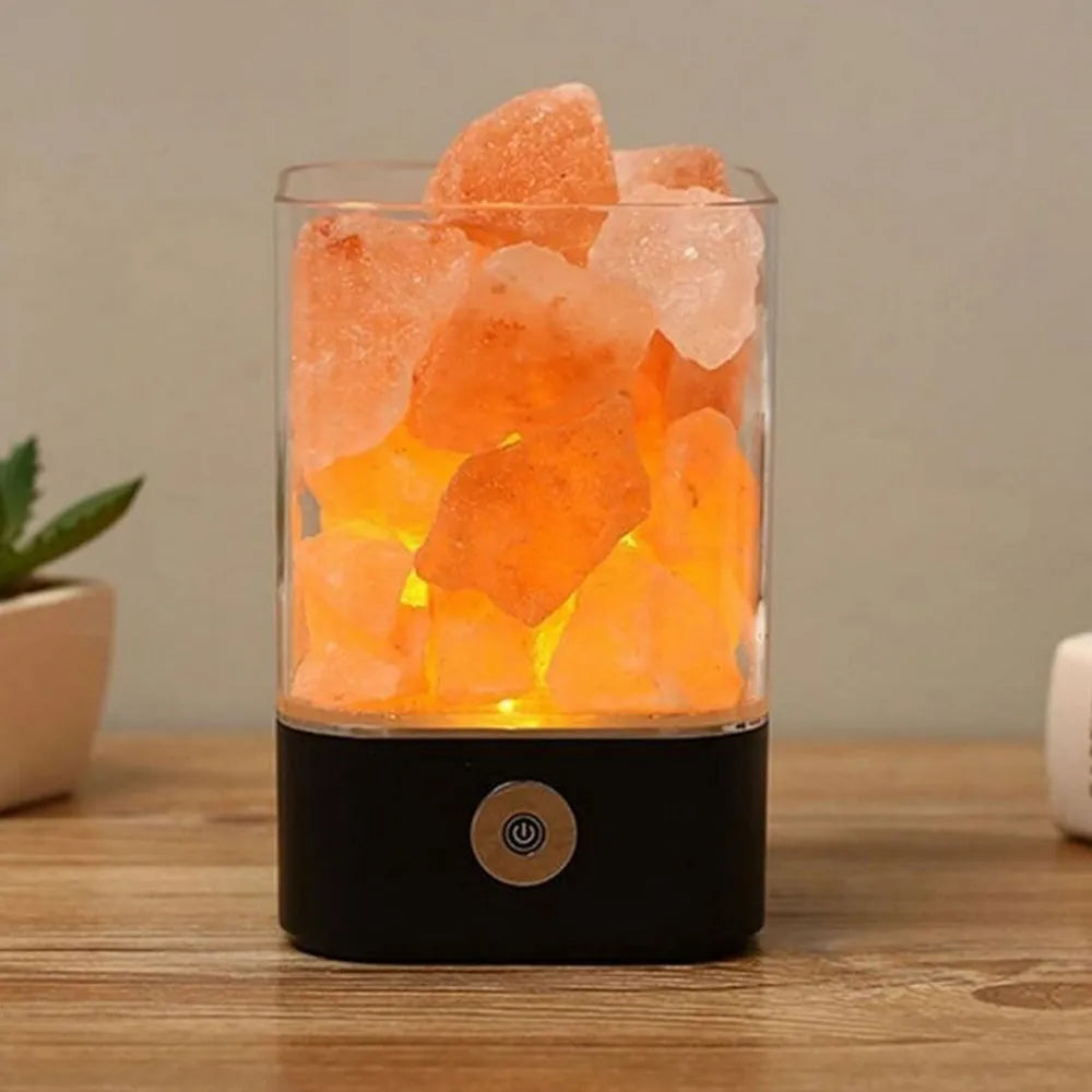 Vibe Geeks Ultrasonic Aromatherapy Himalayan Salt Lamp