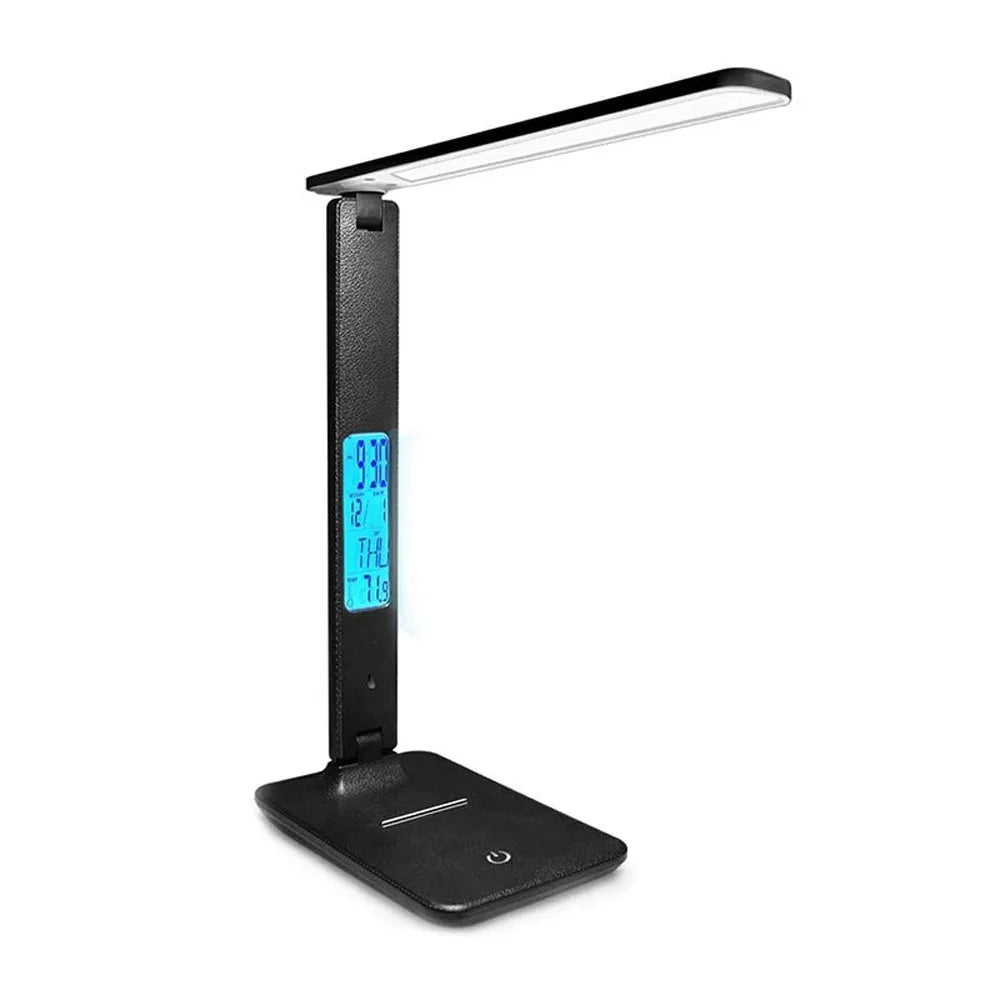 Vibe Geeks Foldable Wireless LED Desk Lamp and Digital