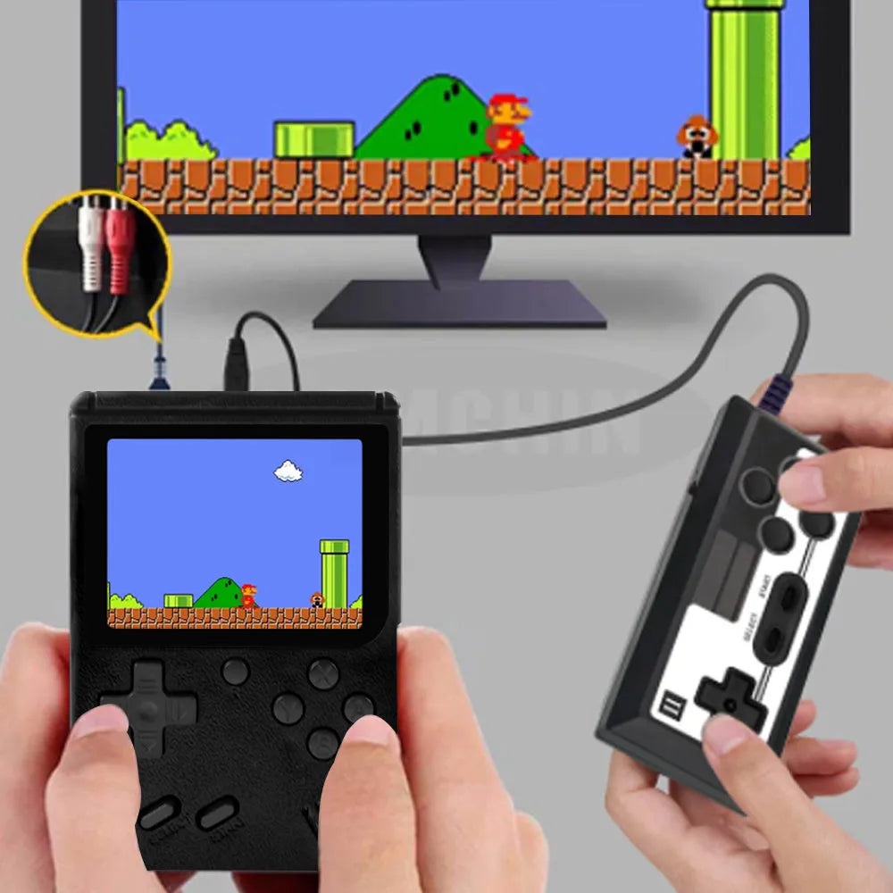 Vibe Geeks Built - in Retro Games Portable Game Console