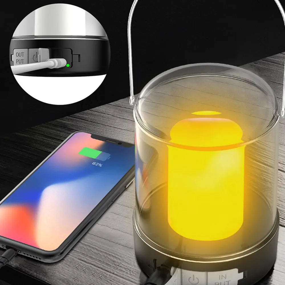 Vibe Geeks 3 Modes Vintage Portable Camping Lantern - USB