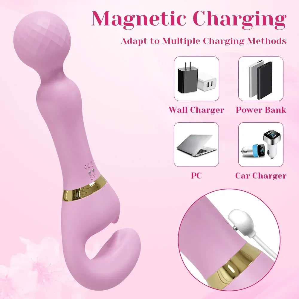 3 In 1 Vagina Vibrator for Women G Spot Nipples Stimulation