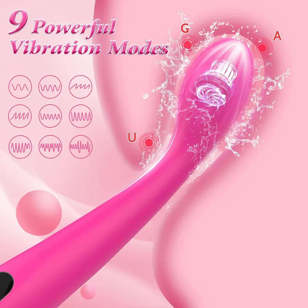 9 Mode G Spot Vibrator LCD Display for Couples