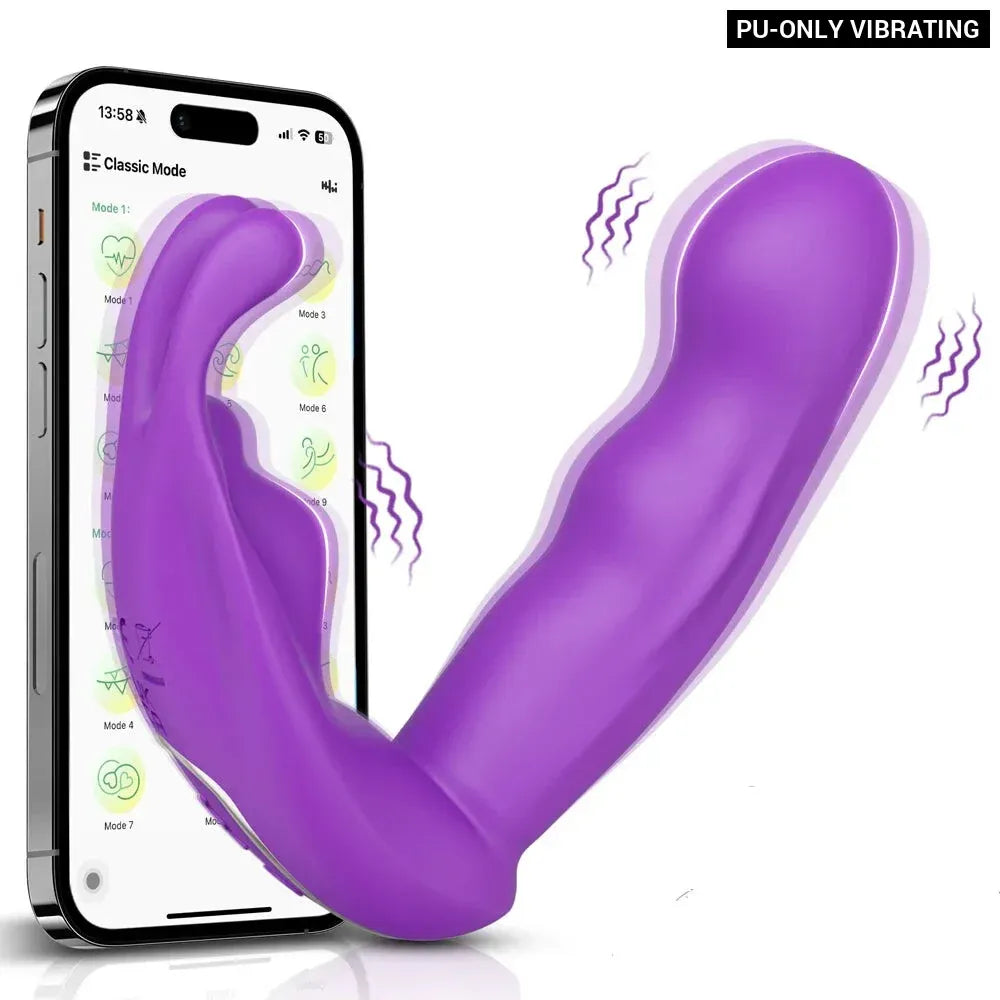App Controlled Thrusting Vagina Panties Vibrator Wearable