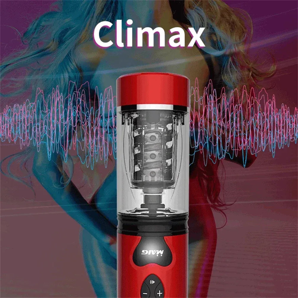 Automatic Telescopic Rotating Masturbator Cup for Men