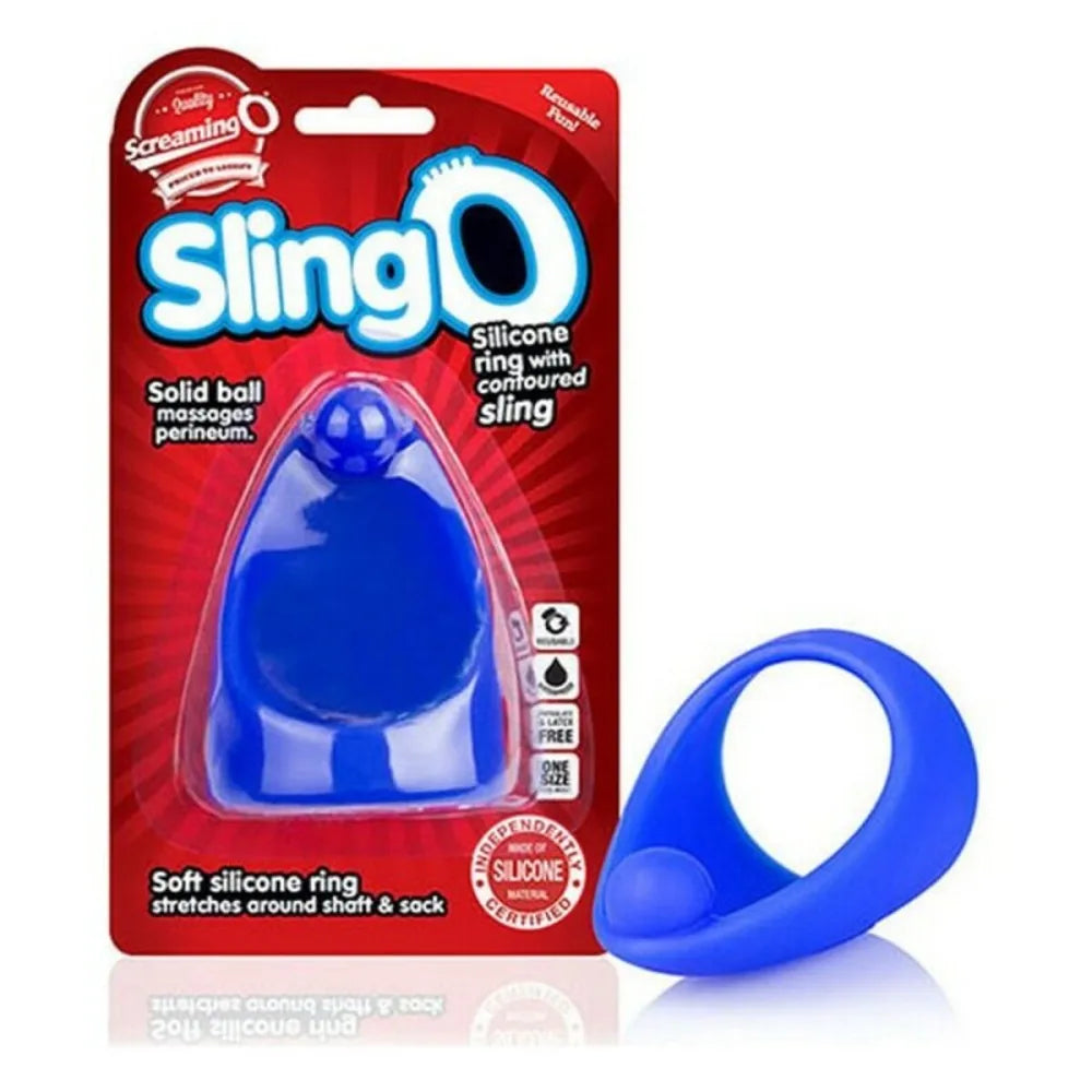 Cock Ring By The Screaming O Slingo Blue
