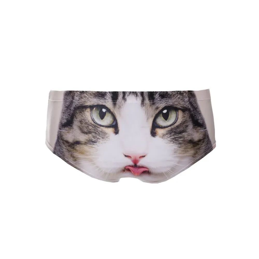 DeanFire Kawaii 3D Panties Women Underwear Tongue Cat Funny