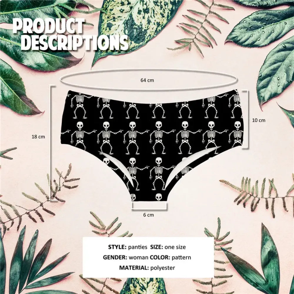 DeanFire Super Soft Women 3D Panties Underwear DANCING