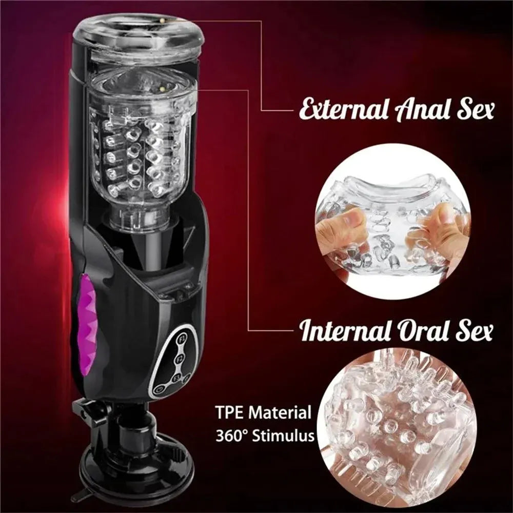 Electric Male Masturbator Heating 10 Rotation Modes