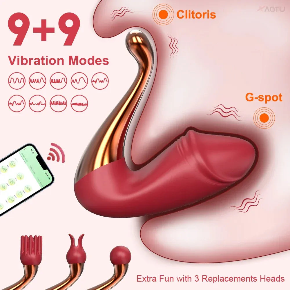 G Spot Vibrator for Women Bluetooth Remote Control Wearable