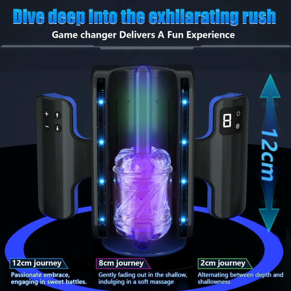High Speed Telescopic Masturbator for Men 18