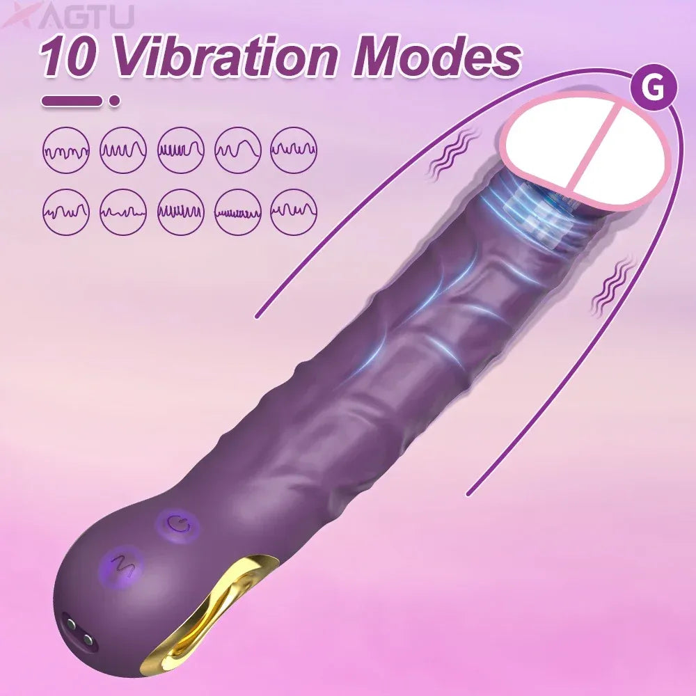 Intense Vibrating Dildo for Female Pleasure