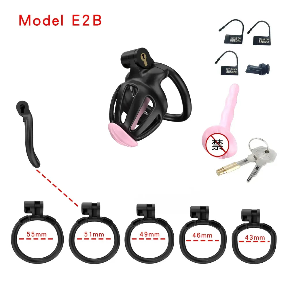 Lightweight Chastity Cage Transparent Plastic Cock Lock