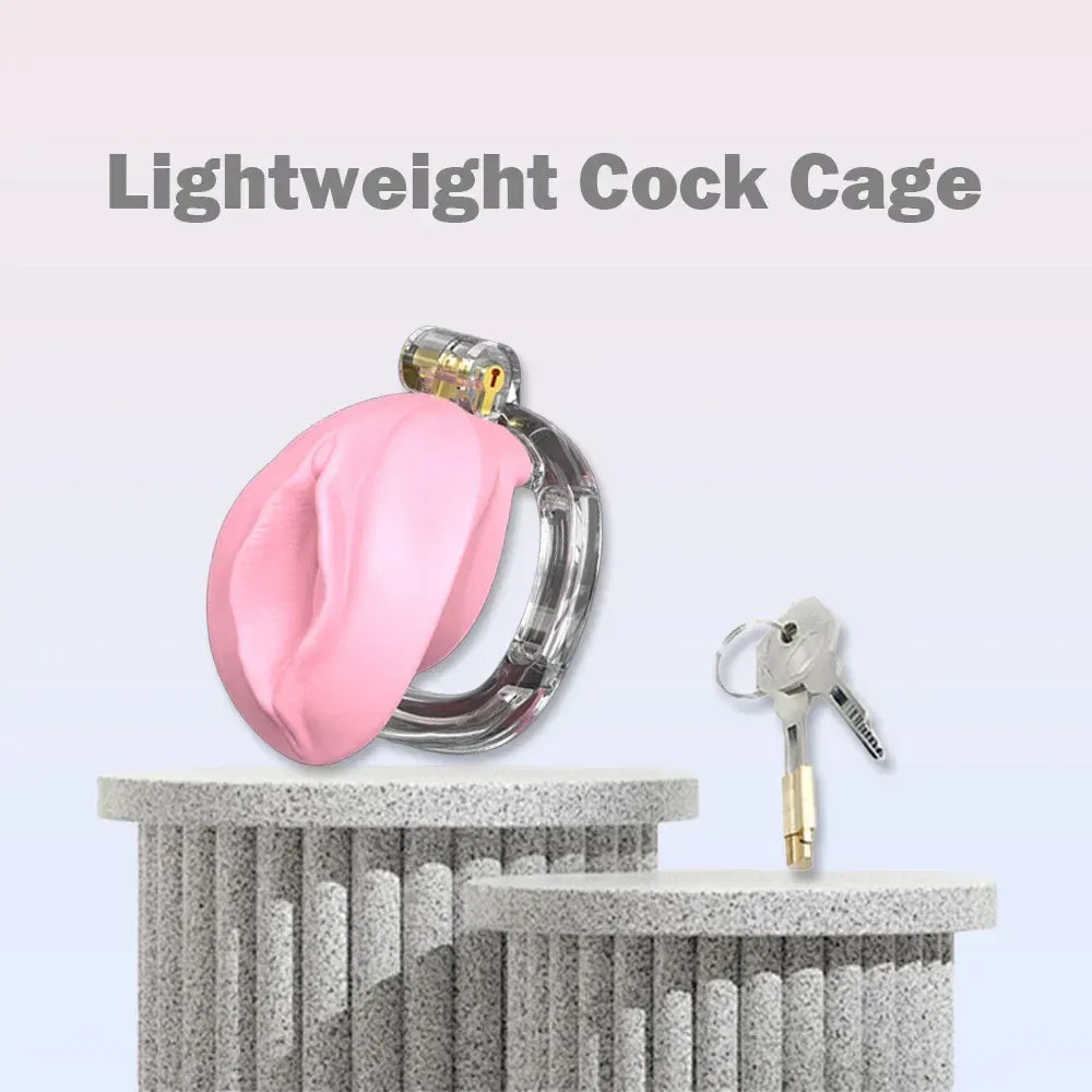 Lightweight Chastity Cage With Bandage Cock Lock For Men