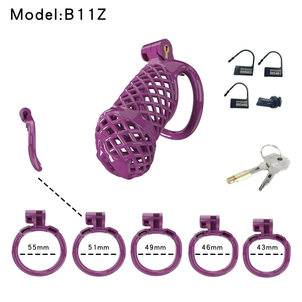 Lightweight Male Chastity Cage Plastic Cock Cage for Men