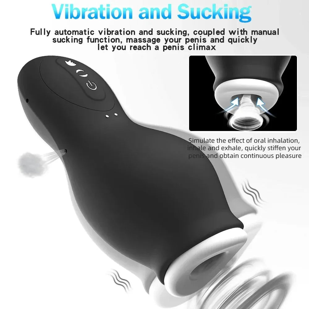 Male Masturbation Cup Automatic Sucking Vibrator for Oral