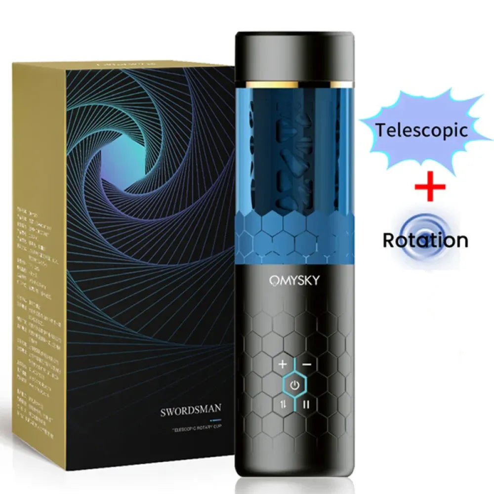 Powerful Male Masturbator Cup Telescopic Rotating for Men