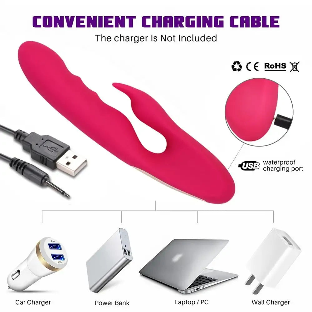 Rabbit Vibrator For Women G Spot & Clitoris Stimulation