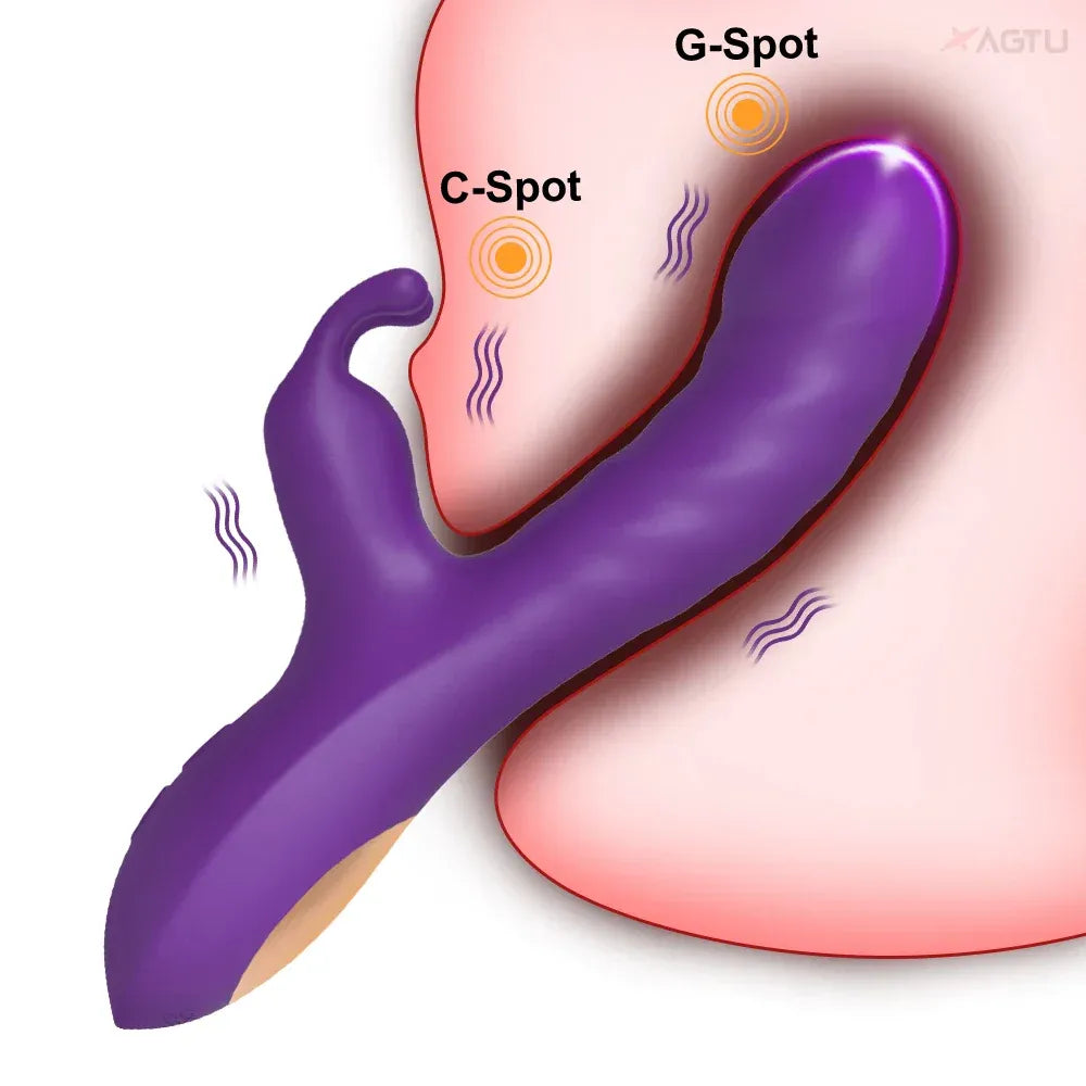 Rabbit Vibrator G Spot Vagina Nipples Stimulator