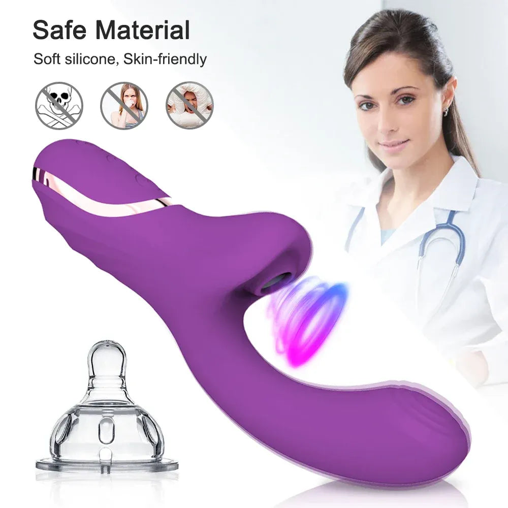 Rechargeable Clit Sucker Vibrator - Powerful Stimulation