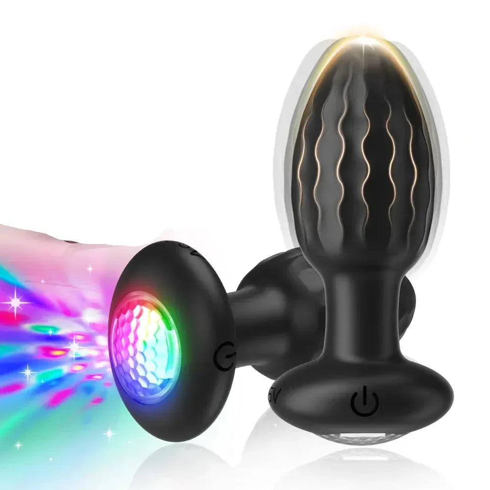 Remote Prostate Massager Led Light Anal Toy