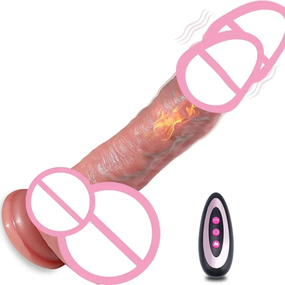 Silicone Thrusting Dildo for Women