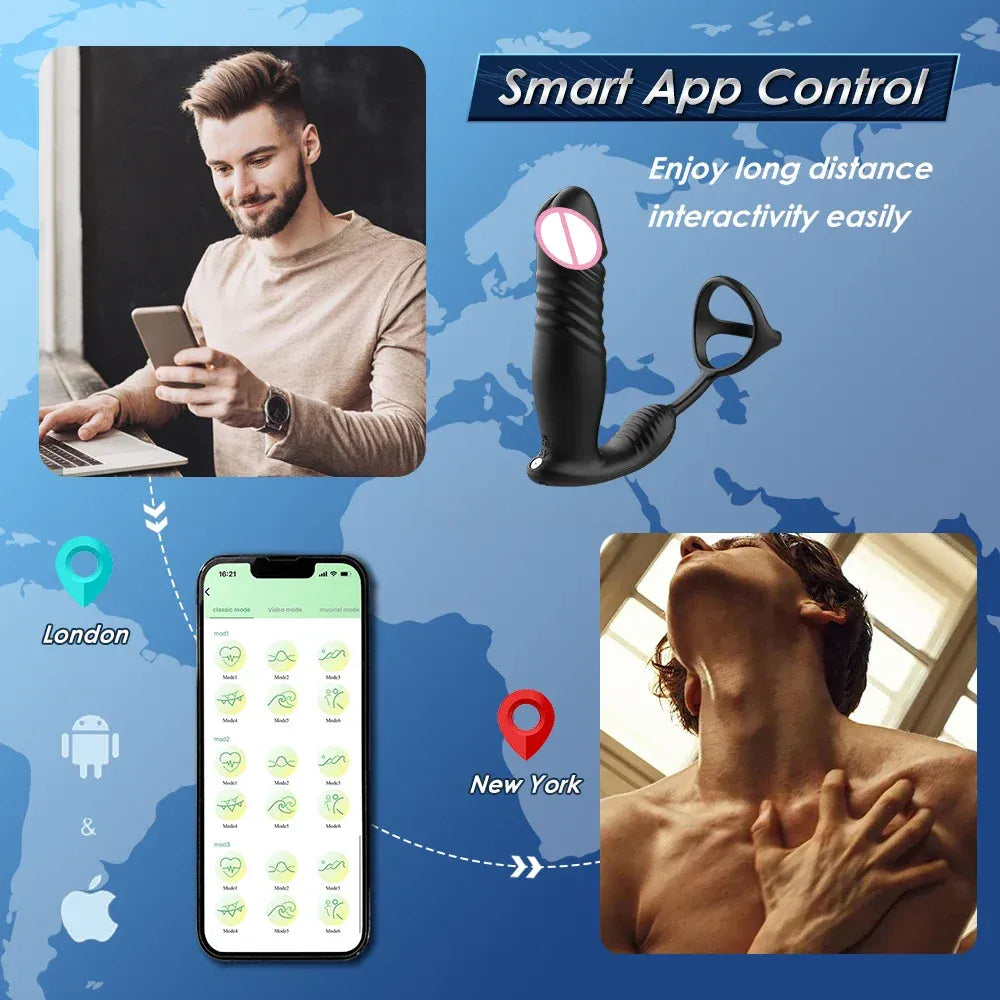 Telescopic Prostate Massager App Control