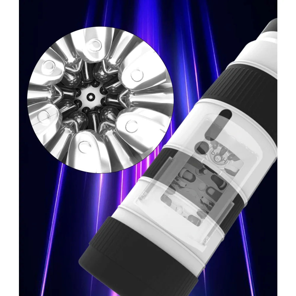 Telescopic Sucking Masturbator Cup Thrusting & Rotating