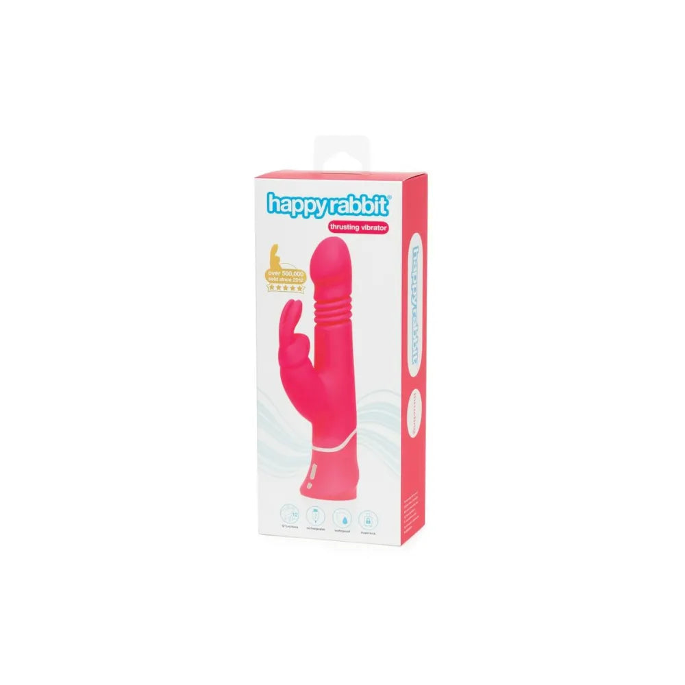 Thrusting Realistic Vibrator By Happy Rabbit 01260 Pink