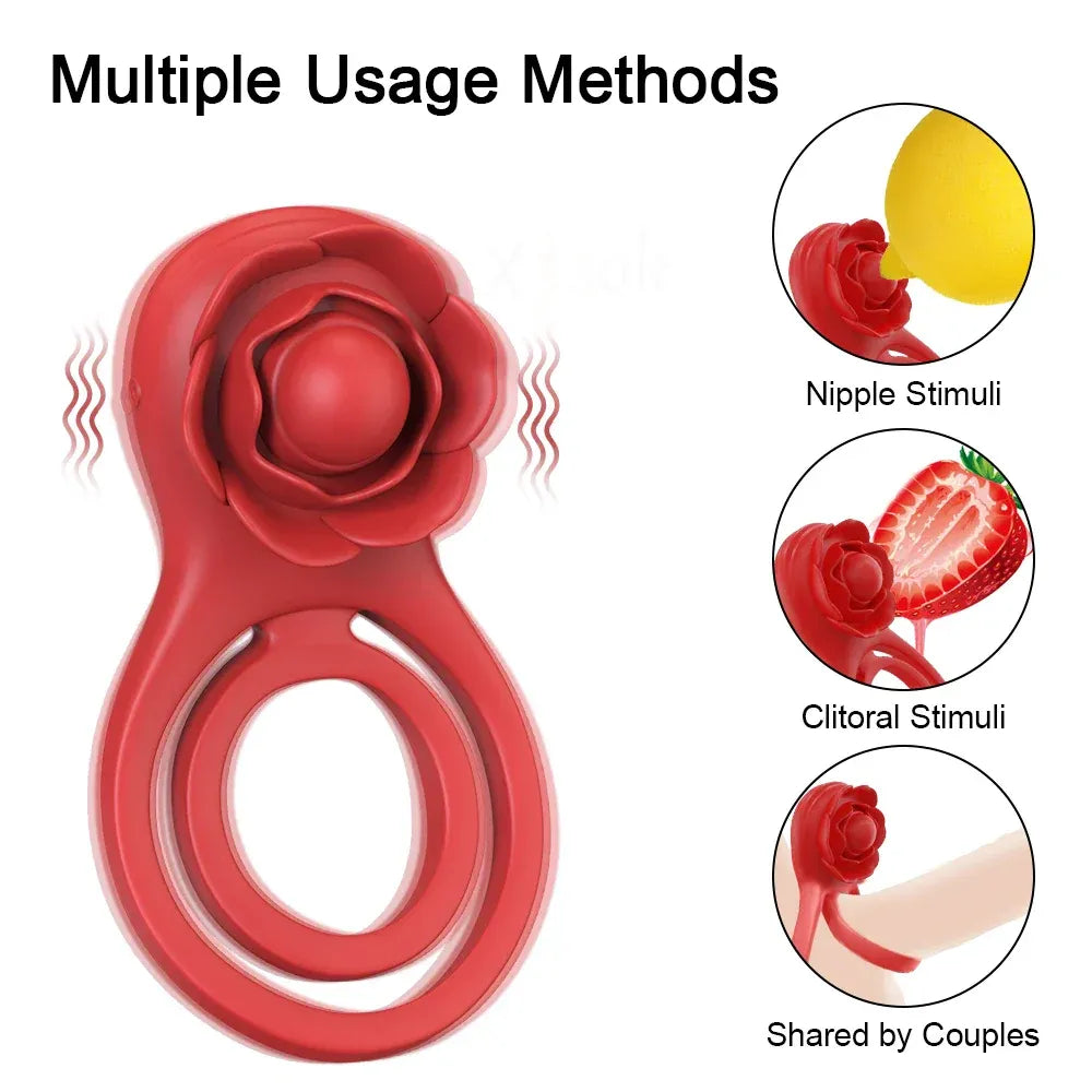 Vibrating Cock Ring for Men Delay Ejaculation Stimulate