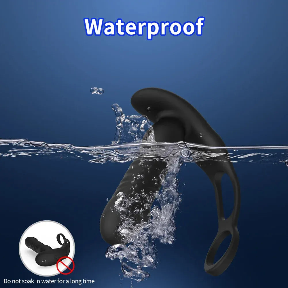 Wireless Anal Vibrator With Thrusting Plug