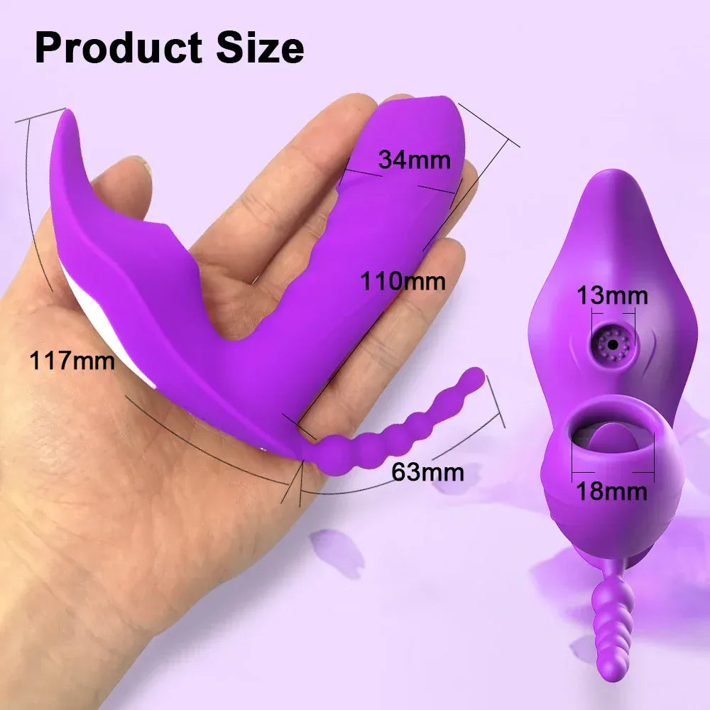 Wireless G-Spot Sucker & Clit Stimulator for Couples
