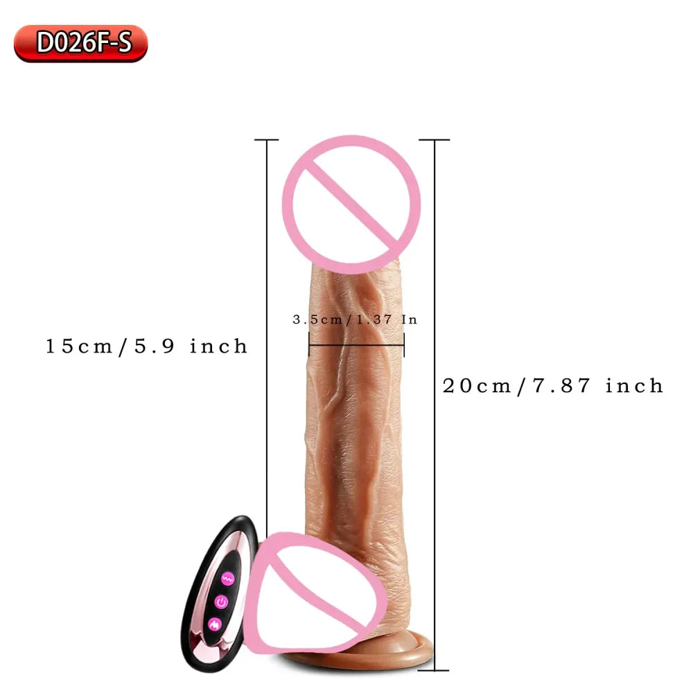 Wireless Remote Dildo - Thrusting & Vibrating